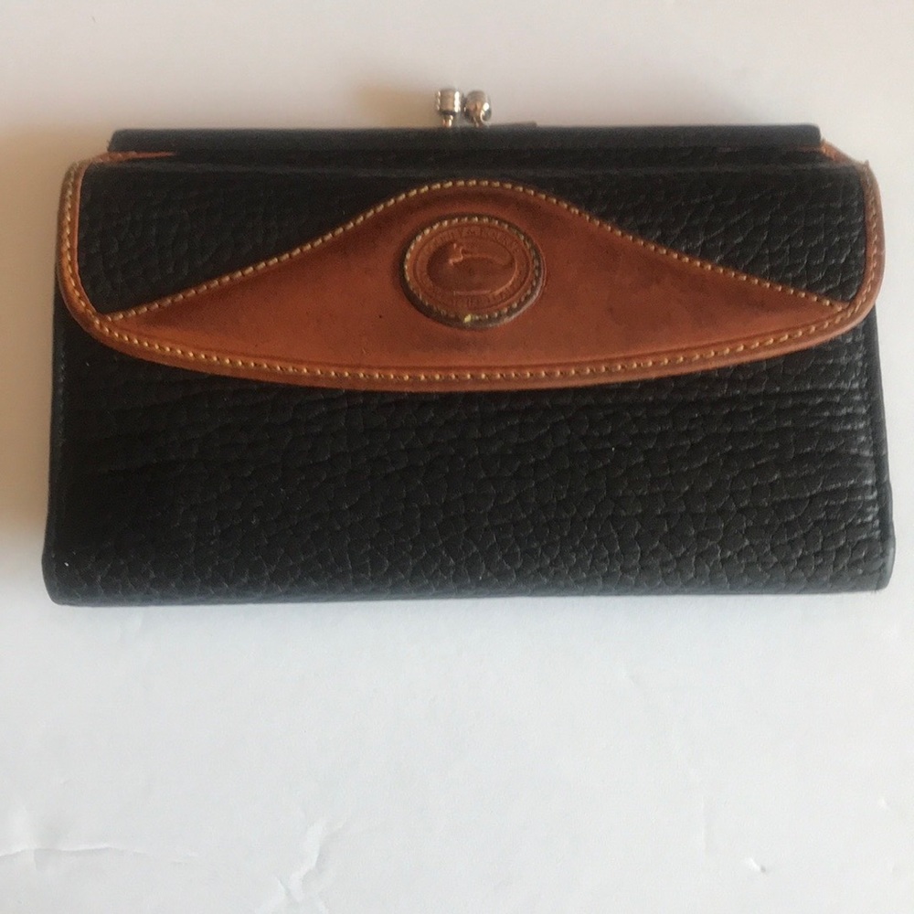 Vintage Dooney & Bourke check book wallet